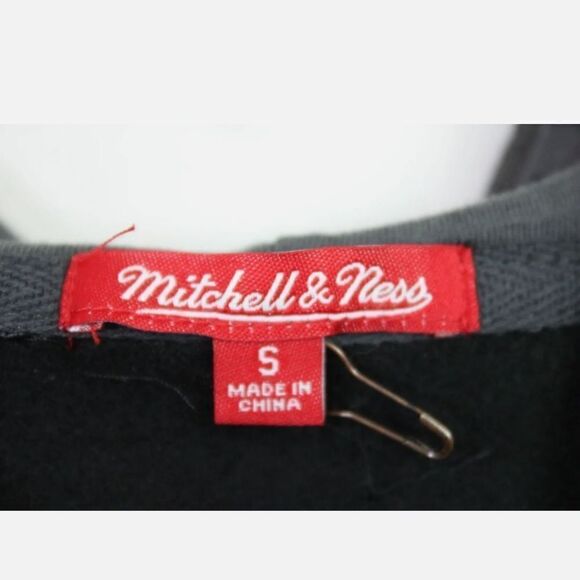 MITCHELL & NESS SIZE S HOUSTON ROCKETS JACKET GRAY BLACK HOODED SNAP FRONT NEW - Picture 7 of 8